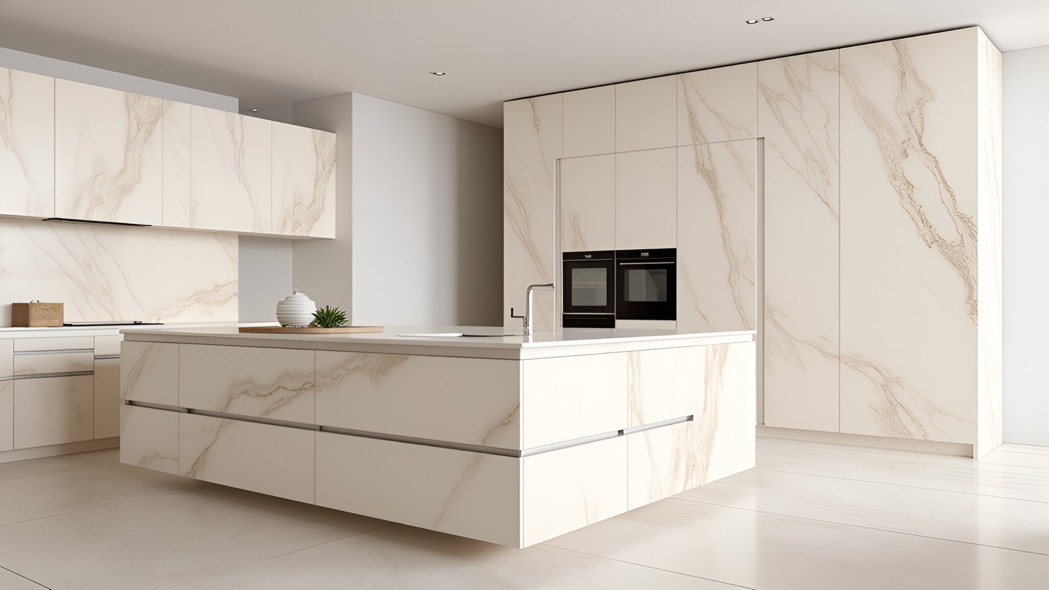 Облицовка мебели из керамогранита в интерьере — Грань Лаб